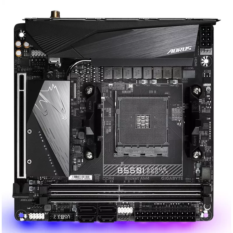 Motininė plokštė GIGABYTE B550I AORUS PRO AX, B550, AM4, Mini-ITX