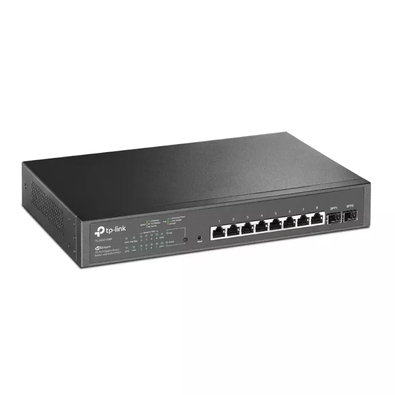 Valdomas jungiklis TP-Link JetStream TL-SG2210MP 10 prievadų Gigabit Smart PoE