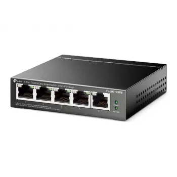 TP-Link TL-SG105PE 5 prievadų Gigabit Easy Smart PoE jungiklis su 4 PoE+ prievadais