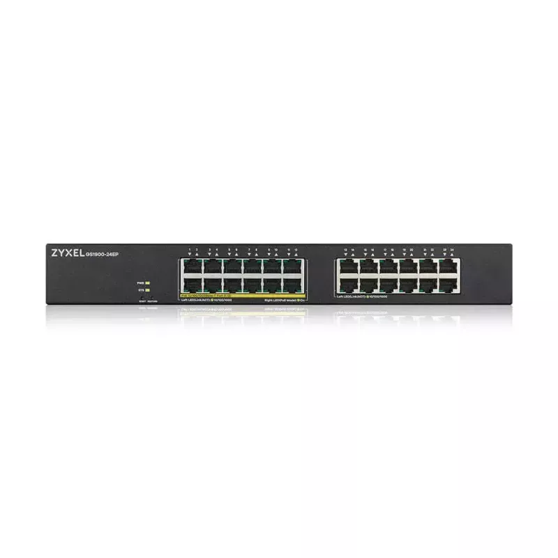 Zyxel GS1900-24EP valdomas L2 Gigabit Ethernet (10/100/1000) Power over Ethernet (PoE) jungiklis juodas
