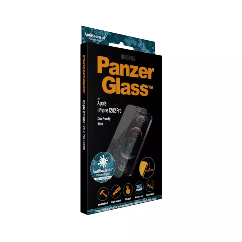 PanzerGlass ® apsauginis stiklas iPhone 12 | 12 Pro | nuo krašto iki krašto