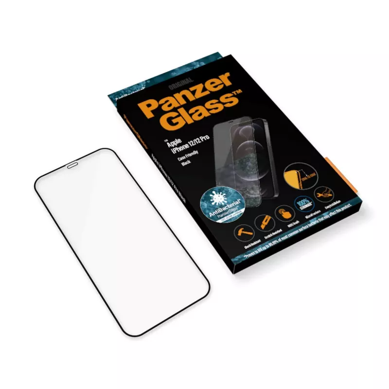 PanzerGlass ® apsauginis stiklas iPhone 12 | 12 Pro | nuo krašto iki krašto