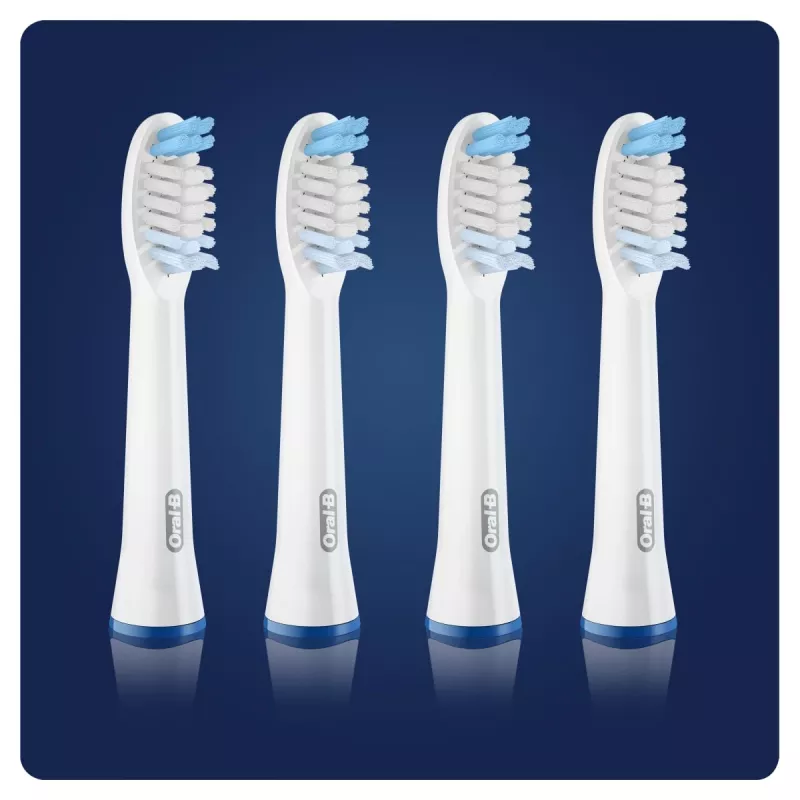 Šepetėlių galvutės Oral-B Braun Pulsonic Clean 4 vnt. Baltos