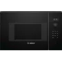 Įmontuojama mikrobangų krosnelė Bosch Serie 6 BFL524MB0 — 800 W, 20 L, grilis, liečiamas ir sukamas valdymas, juoda