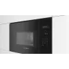 Įmontuojama mikrobangų krosnelė Bosch Serie 6 BFL524MB0 — 800 W, 20 L, grilis, liečiamas ir sukamas valdymas, juoda