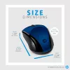 HP belaidė pelė 220 (Lumiere Blue), ambidekstrinė, RF belaidė, mėlyna