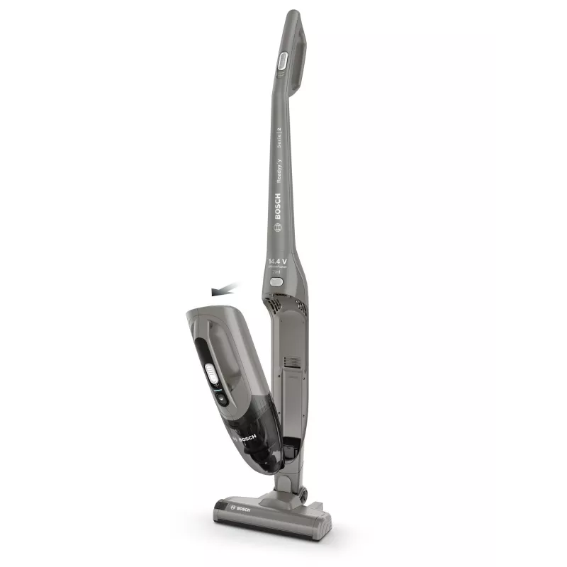 Bosch Serie 2 BBHF214G 2-in-1 belaidis dulkių siurblys (lazdinis / rankinis), cikloninis, be maišelio, pilka