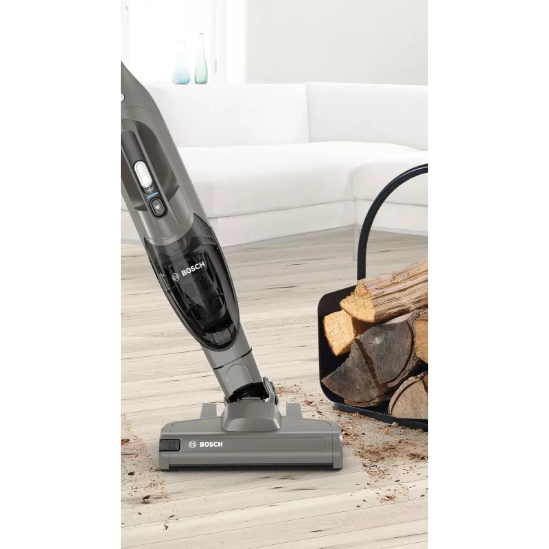 Bosch Serie 2 BBHF214G 2-in-1 belaidis dulkių siurblys (lazdinis / rankinis), cikloninis, be maišelio, pilka