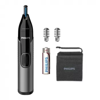 Philips 3000 serijos nosies, ausų ir antakių kirpimo mašinėlė NT3650/16, plaunama, su 2 šukomis