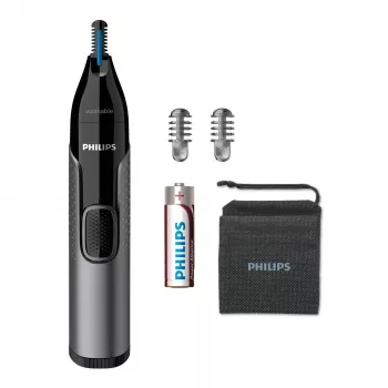Philips 3000 serijos nosies, ausų ir antakių kirpimo mašinėlė NT3650/16, plaunama, su 2 šukomis