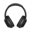 Sony WH-1000XM4 belaidės ausinės ant galvos, juodos
