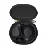 Sony WH-1000XM4 belaidės ausinės ant galvos, juodos