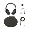 Sony WH-1000XM4 belaidės ausinės ant galvos, juodos