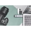 DIGITUS DA-70886 Kortelių skaitytuvas su USB-C ir USB 3.0 jungtimis, 1x SD, 1x MicroSD, 1x USB 3.0, pilka spalva