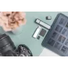 DIGITUS DA-70886 Kortelių skaitytuvas su USB-C ir USB 3.0 jungtimis, 1x SD, 1x MicroSD, 1x USB 3.0, pilka spalva