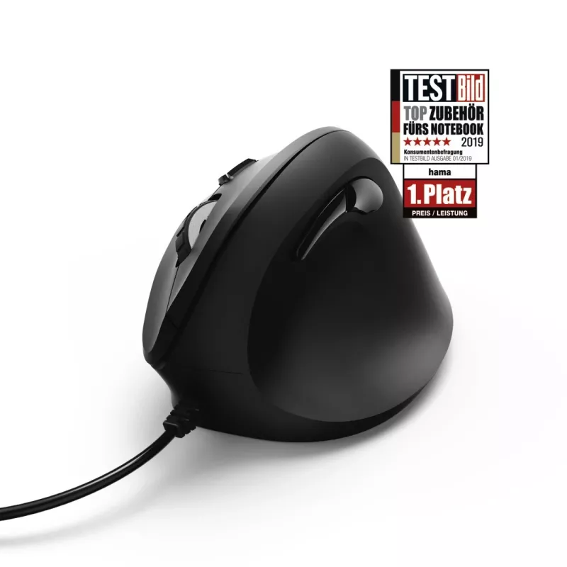 Hama EMC-500 pelė, skirta biurui, dešinei rankai, USB Type-A, optinė, 1800 DPI