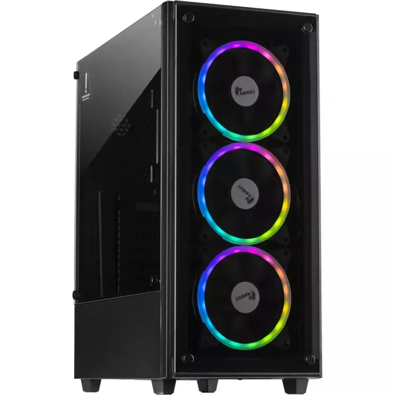 PC korpusas Inter-Tech C-303 Mirror Full Tower juodas