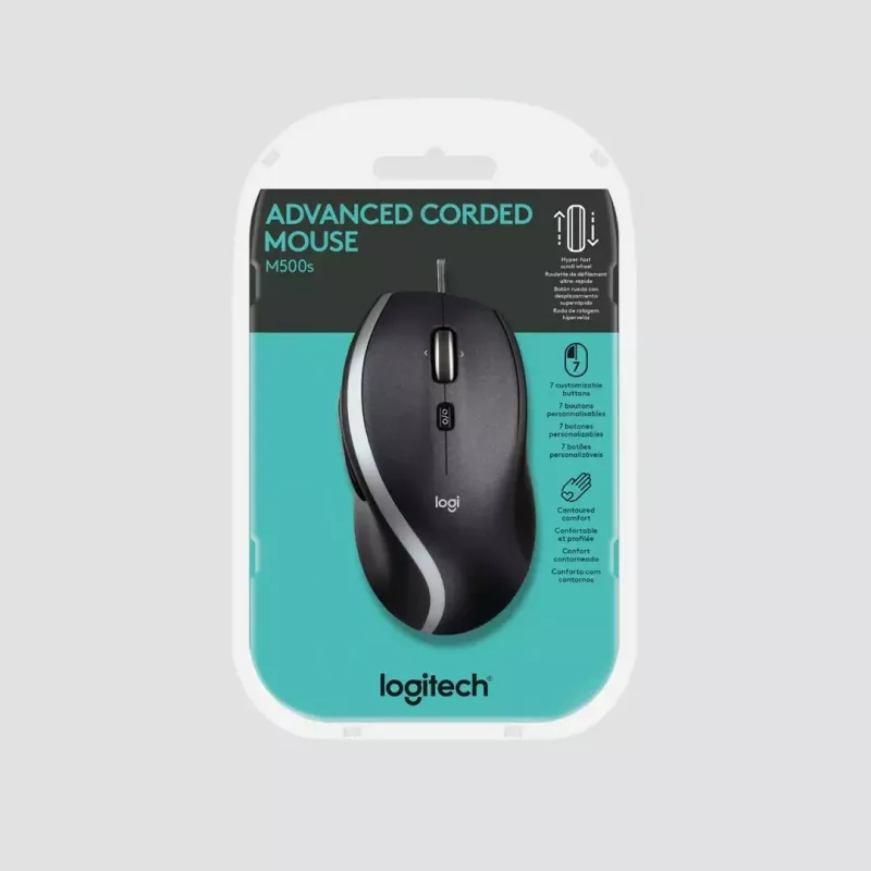 LOGITECH M500s Laidinė pelė USB Juoda
