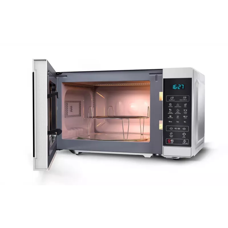 Sharp YC-MG02E-S mikrobangų krosnelė juoda, plieninė Kombinuota mikrobangų krosnelė Ant stalviršio 20 L 800 W