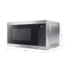 Sharp YC-MG02E-S mikrobangų krosnelė juoda, plieninė Kombinuota mikrobangų krosnelė Ant stalviršio 20 L 800 W