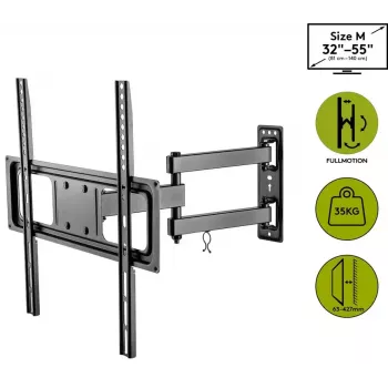 Goobay TV laikiklis sieninis Basic FULLMOTION M 35 kg 32-55 col.