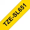 Brother TZe-SL651 juosta etiketėms spausdinti, juoda ant auksinės, 24 mm x 8 m