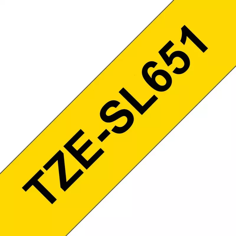 Brother TZe-SL651 juosta etiketėms spausdinti, juoda ant auksinės, 24 mm x 8 m