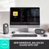 LOGITECH Z407 belaidžiai Bluetooth garsiakalbiai kompiuteriui su žemų dažnių garsiakalbiu ir belaidžiu valdymo ratuku