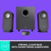 LOGITECH Z407 belaidžiai Bluetooth garsiakalbiai kompiuteriui su žemų dažnių garsiakalbiu ir belaidžiu valdymo ratuku