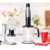 Braun MultiQuick 7 MQ 7045X panardomasis blenderis 1000 W, 1,25 l, juodas, nerūdijantis plienas