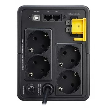 APC Back-UPS 750VA, 230V, 4x Schuko lizdai, AVR, bokštas