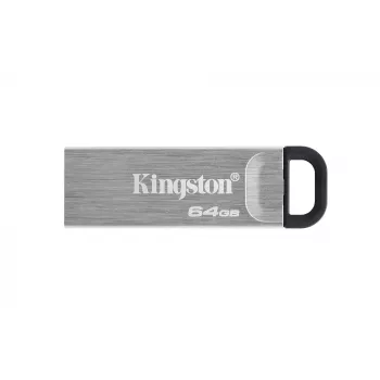 „Kingston Technology DataTraveler 64GB Kyson“ USB atmintukas, 64 GB, USB Type-A, 3.2 Gen 1, 200 MB/s, be dangtelio, sidabrinis