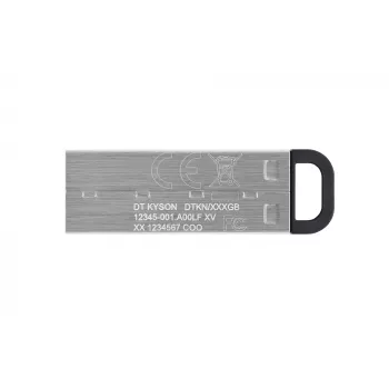 „Kingston Technology DataTraveler 64GB Kyson“ USB atmintukas, 64 GB, USB Type-A, 3.2 Gen 1, 200 MB/s, be dangtelio, sidabrinis