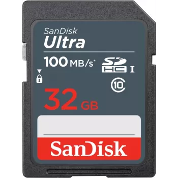 WESTERN DIGITAL SanDisk Ultra 32GB SDHC atminties kortelė 100MB/s (SDSDUNR-032G-GN3IN)