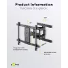 Goobay TV sieninis laikiklis Pro FULLMOTION (L) 60 kg 37-70 colių