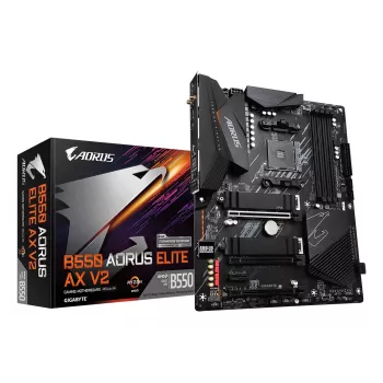 Motininė plokštė GIGABYTE B550 AORUS ELITE AX V2 ATX, AMD B550, Socket AM4, DDR4, 4 DIMM, Wi‑Fi 6E, 2.5Gb LAN
