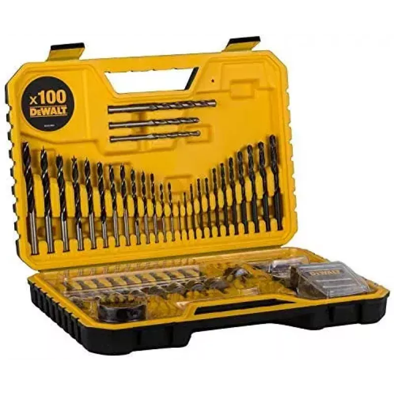 DeWALT DT71563 rinkinys iš atsuktuvo antgalių, grąžtų ir gręžimo vainikų, 100 vnt.