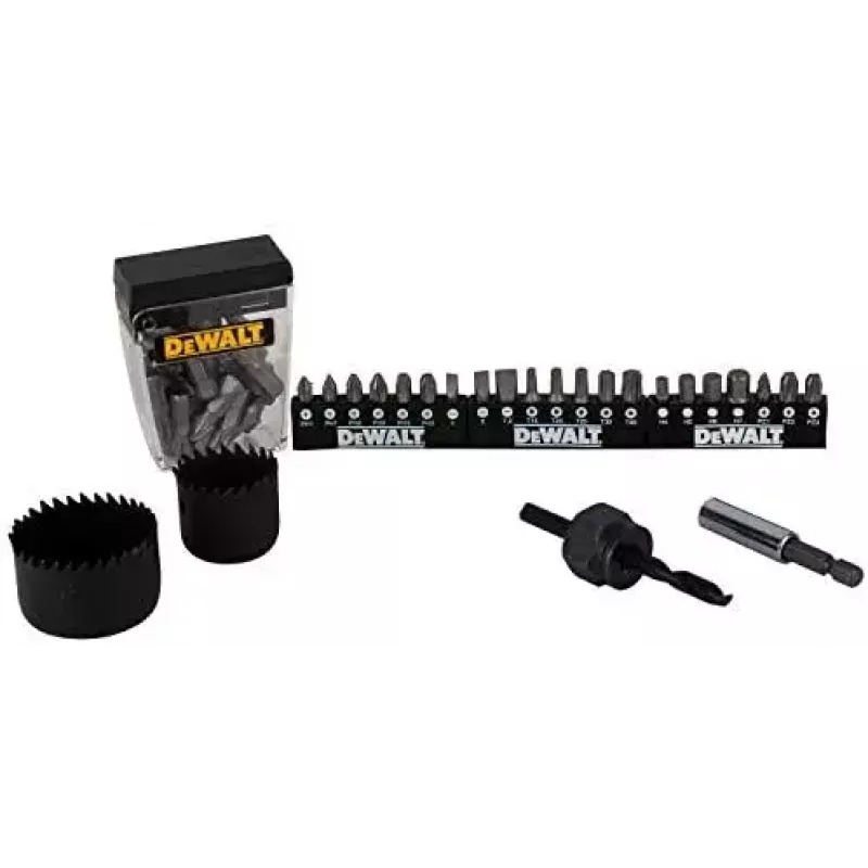 DeWALT DT71563 rinkinys iš atsuktuvo antgalių, grąžtų ir gręžimo vainikų, 100 vnt.