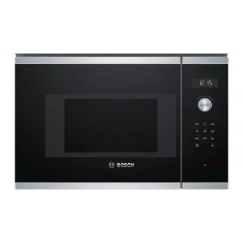 Įmontuojama mikrobangų krosnelė Bosch Serie 6 BFL524MS0 — 800 W, 20 L, jutiklinis valdymas, nerūdijantis plienas/juoda