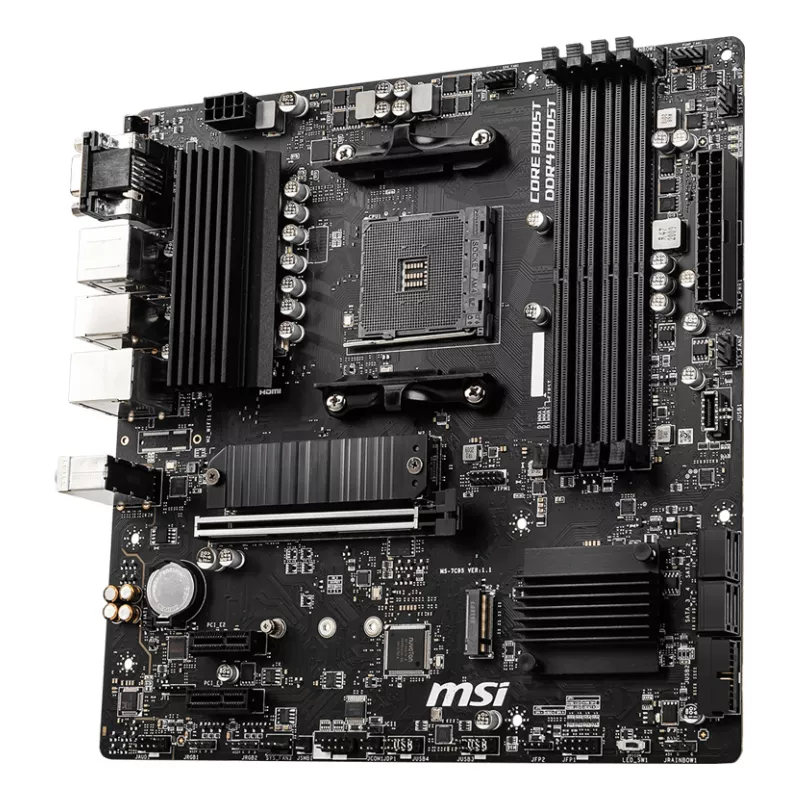 MSI B550M PRO-VDH pagrindinė plokštė AMD B550 Socket AM4 micro ATX