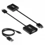 CLUB3D CAC-1302 vaizdo kabelio adapteris 0,5 m HDMI A tipo (standartinis) – VGA (D-Sub) juodas