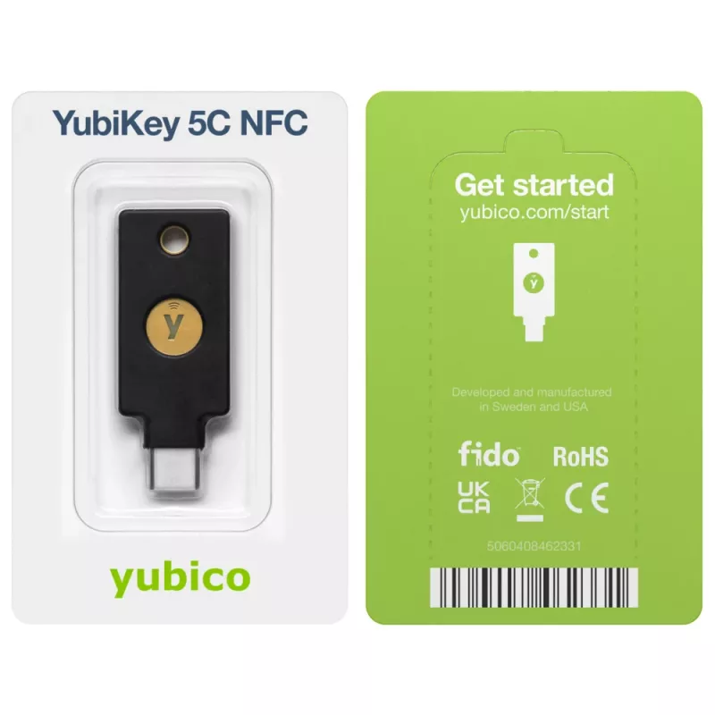 YUBICO YubiKey 5C NFC – raktas saugiam prisijungimui