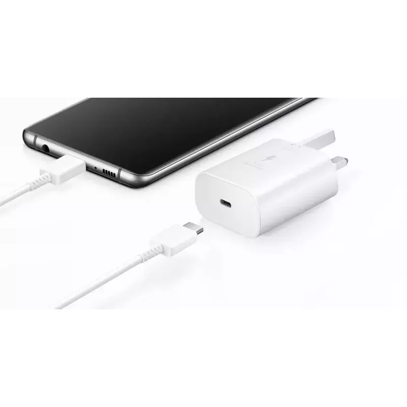 Samsung EP-TA800NWEGEU sieninis įkroviklis 25 W USB-C baltas