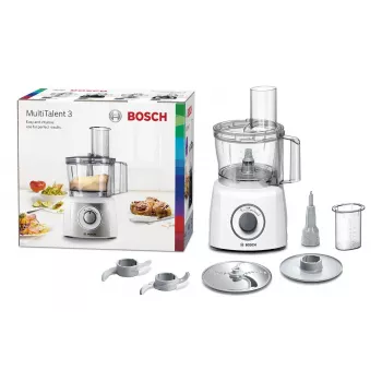 Virtuvinis kombainas Bosch MCM3100W — 800 W, 2,3 L dubuo, 2 greičiai, turbo, baltas