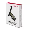 AXAGON ECO PCEM2-N PCIe NVMe M.2 adapteris vidinis PCI-Express x4, skirtas prijungti NVMe M.2 SSD diską prie kompiuterio