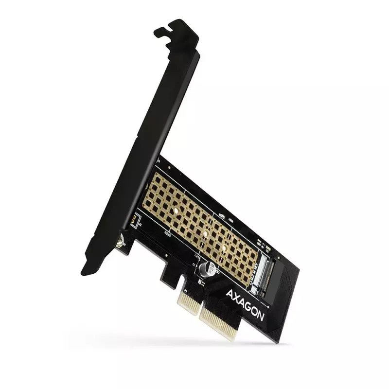 AXAGON ECO PCEM2-N PCIe NVMe M.2 adapteris vidinis PCI-Express x4, skirtas prijungti NVMe M.2 SSD diską prie kompiuterio