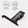 AXAGON ECO PCEM2-N PCIe NVMe M.2 adapteris vidinis PCI-Express x4, skirtas prijungti NVMe M.2 SSD diską prie kompiuterio
