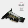 AXAGON ECO PCEM2-N PCIe NVMe M.2 adapteris vidinis PCI-Express x4, skirtas prijungti NVMe M.2 SSD diską prie kompiuterio