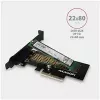 AXAGON ECO PCEM2-N PCIe NVMe M.2 adapteris vidinis PCI-Express x4, skirtas prijungti NVMe M.2 SSD diską prie kompiuterio