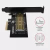 AXAGON ECO PCEM2-N PCIe NVMe M.2 adapteris vidinis PCI-Express x4, skirtas prijungti NVMe M.2 SSD diską prie kompiuterio